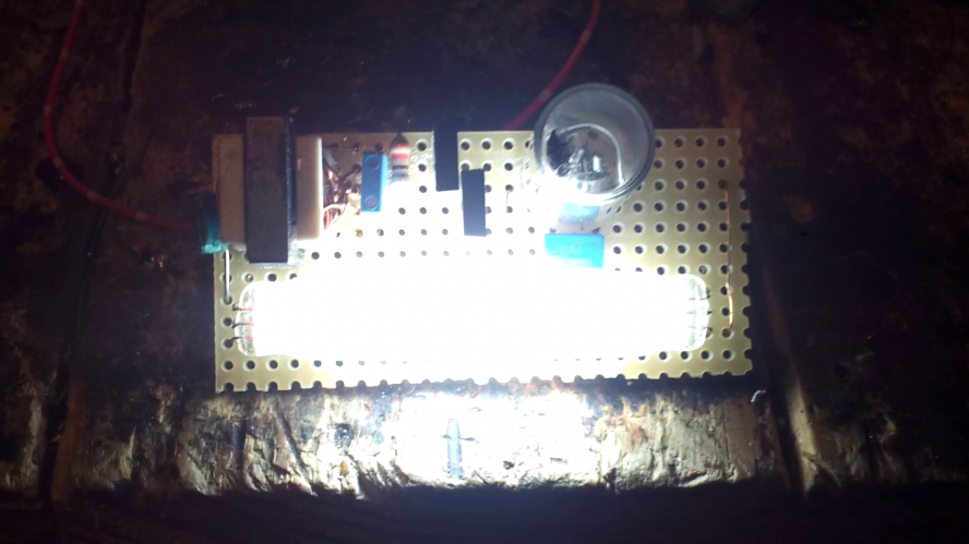 Little 6v switchstart board for nightlight tubes (old pic) 
