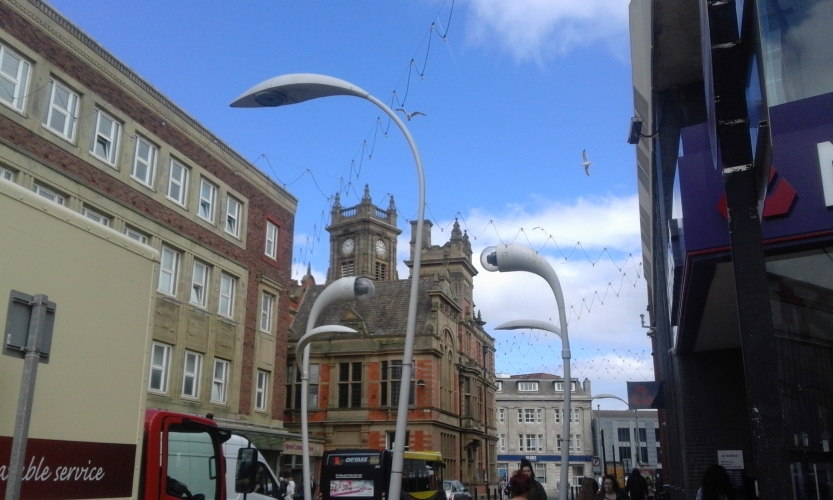And the prize for, "most ugly street lighting", goes to....
Blackpool council!, these monstrosities are everywhere!
