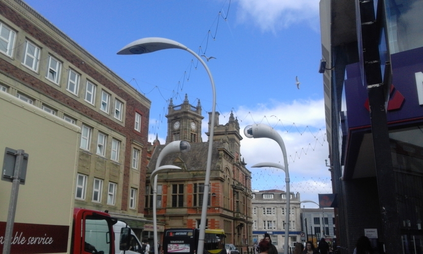 And the prize for, "most ugly street lighting", goes to....
Blackpool council!, these monstrosities are everywhere!
