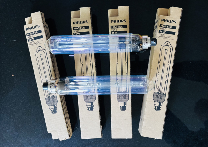 SOX-E 26 watt 
Today’s lamp purchase, dated 9C, (March 2019) 8 months before Hamilton closed! From Any Lamp UK, and they have them for just £40 each! They’re 70/80 quid anywhere else!
