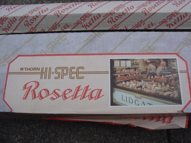 Rosetta 8 foot outer box lable Butchers shop tubes
