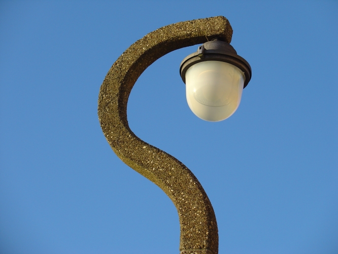 classic british 1950's street lamp column 1950's
