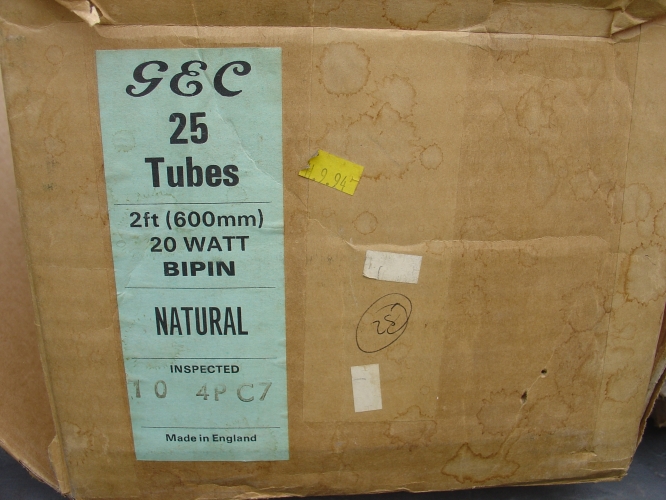 Box full GEC 20 watt naturals
