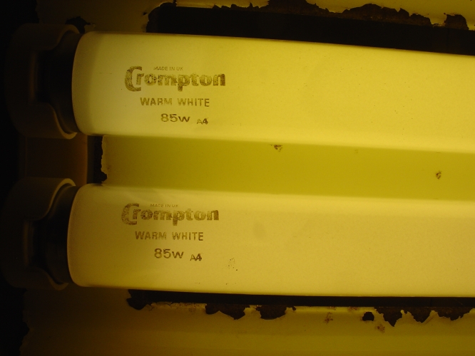 Crompton 8 foot 85 watts warm white early 80's new old stock
