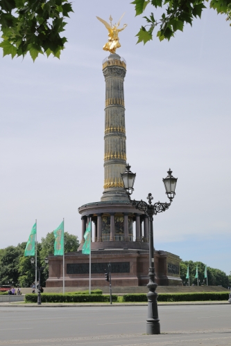 Victory Column Lights
All around the Victory Column, which is located in the middle of the Tiergarten in Berlin, are these fancy looking old columns and lanterns.

I didn't check what lamps was in them despite being open at the bottom but they are probably burning SON lamps but as there are quite a lot of gas lamps in service in Berlin, they could may well be gas!

The column was designed by Heinrich Strack in 1864 to commemorate the Prussian victory in the Danish-Prussian War but by the time it was inaugurated in 1873, Prussia had defeated Austria and its German allies in the 1866 Austro-Prussian War and also France in the 1870 Franco-Prussian War, giving the statue a whole new purpose.

