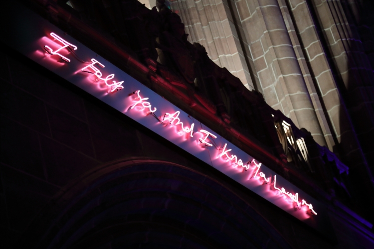 Neon art
At the Liverpool Anglican Cathedral.
