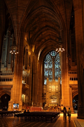 Stonework and SON
Somebody say that SON makes bricks and stone look good?

Inside the Liverpool Anglican cathedral.
