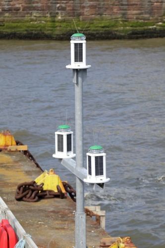Solar marine navigation lights.
LED probably? Spotted at the Seacombe ferry terminal.
