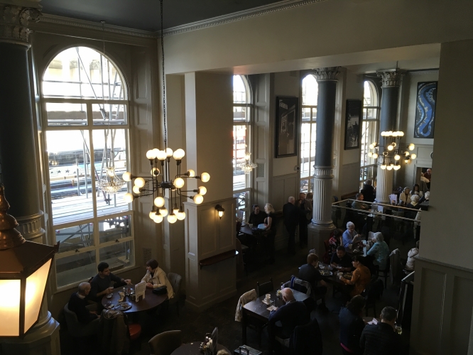 Wetherspoons chandelier.
Interesting chandeliers at The North Western branch in Liverpool Lime Street station.
Ex Head of Steam pub. Used to have a pint or two here while waiting for delayed trains when I worked in town.
