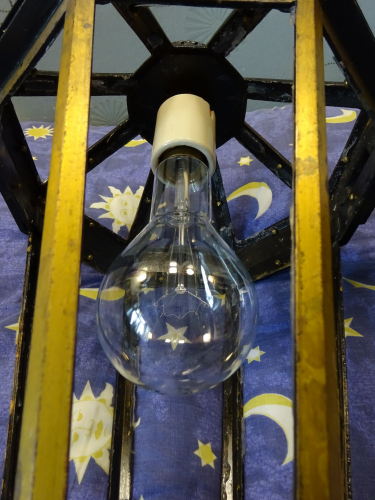 Revo B9504 lamp holder closeup
Slow and steady progress on this elderly Revo B9504. Since first acquiring it, I've been carefully working on it to prepare it for restoration. in this case its largely involving replacing missing components such as the 42 4BA screws for the glass clips, and 8 3/16" BSW screws for the lower glass clips. Of course, I chose brass so as to not introduce more different metals into the mix.

The glass amazingly is still made today, so I've opted to replace all 17 panes of glass for new owing to the fact that only two pieces were original, and the replacements fitted were poorly cut and in some cases didn't even fit properly.

This now left the lamp holder and a bracket. After carefully comparing, I deemed the lamp holder bracket in the Simplex well glass light as close a match I'll ever find, but even that needed some slight alterations so it would fit the way it would need to. I asked Jonathan whether he could create a 3D file to 3D print a new bracket taking into account a slight difference I needed in one measurement. As you can see, the prototype printed out is replicated absolutely perfectly, without a flaw whatsoever. I tapped the holes to receive the screws and screwed it all into place. Fitting a lamp, the lantern is already looking totally transformed.

I'm now in the process of having the bracket 3D printed in metal, as intended. 300w lamps are no joke when it comes to heat. Once the correct Brass sheet arrives, I can begin the task of bending and cutting the brass to the correct shapes to make the clips, and then I can strip down the lantern where needed to begin it's proper (and correct) restoration.
