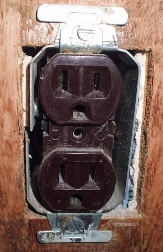 Find The Issue
When doing some re-modeling I needed to take the covers off some outlets & even remove the outlets from their boxes. One I came across need a pic .lol.

There is something wrong in this pic. It will still physically work with no problems, but could pose a safety risk.
