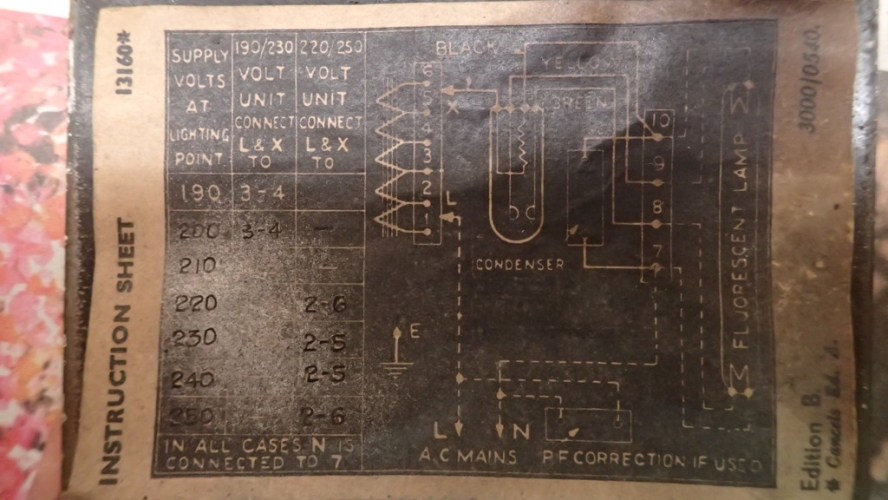 BTH 5' 80W BC 'primitive in the brutalist style'
Wiring diagram needs a few minutes' study
