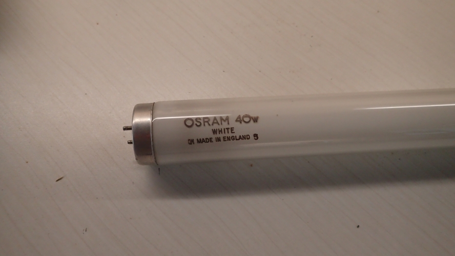 Osram 4' 40W White
Part of a recent consignment. This is slightly ripened.
