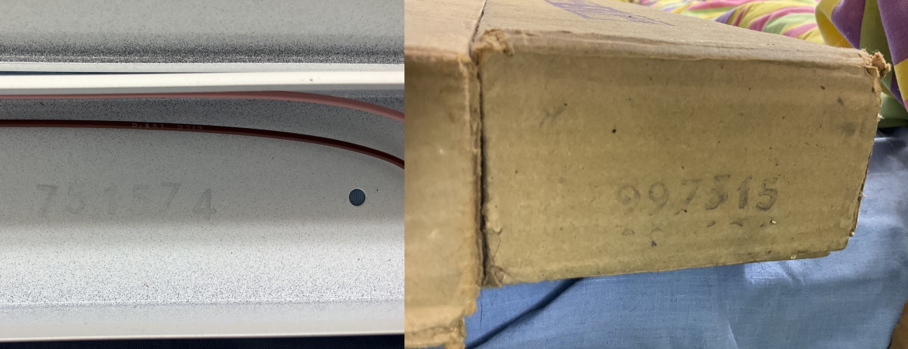 Atlas/Thorn PP65 5ft 65W Popular pack fitting numbers
a couple strings of numbers I noticed on the Pop pack I opened and its box
