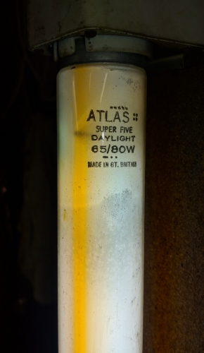 ATLAS Super Five Daylight 65/80w

A recent acquisition, this well used ATLAS Super Five Daylight. AFAICR this is the first Atlas 'Super' to enter the stash
Keywords: ATLAS;Super Five;Daylight;640;33;BLI;T12;5ft