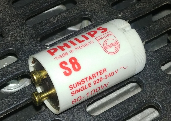 Philips S8 Sunstarter 80-100w

Stripped several of these out of a knackered old sunbed today along with the 8ft 100w ballasts. I didn't know sunbeds had/needed special starters? Surely a S16 would do the job just fine?
