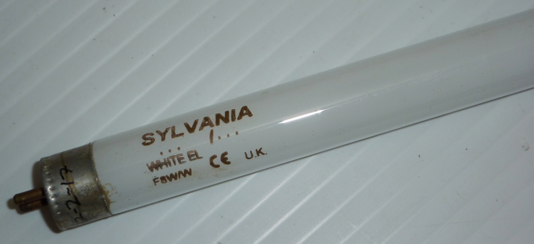 Sylvania White EL F8W/W 8w Tube
Got 3 of these from a recycle bin, all appear to be brand new
