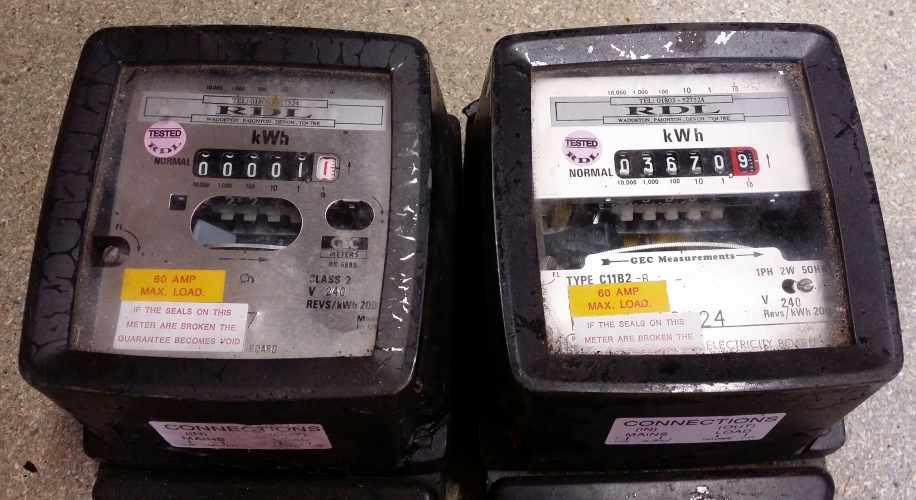 A pair of RDL/GEC meters saved
A little bit off topic this one, but think it will be of interest to a few of us here.

A pair of nice old electricity meters, one branded 'GEC Meters' and the other 'GEC Measurements'. Kindly given to me by someone I bought some tubes from recently. One was in a scrap metal pile ready to go to the recyclers!!

I'll be fitting one in my garage to monitor power consumption.
