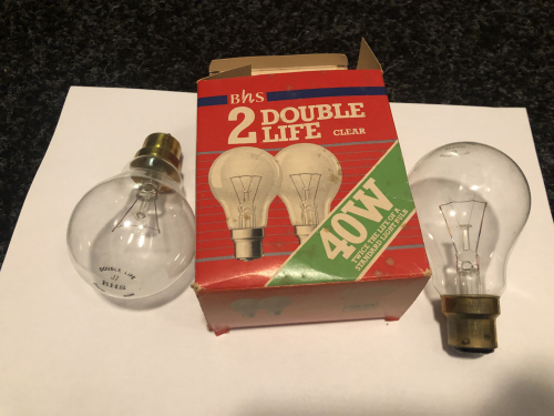 British Home Stores Double Life GLS
Came as part of a joblot of GLS lamps.
