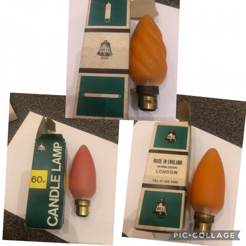 Bell Coloured Candles
Quality decorative lamps, 240/250 Volt.
