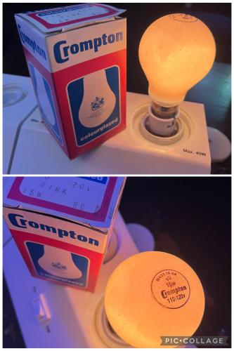 Crompton Pink
110/120 Volts, Code = 60 
