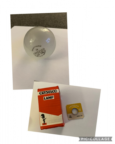 Cryselco 50 Volt
Thanks to Lucas for this lamp.
