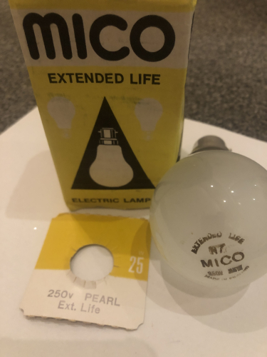 Mico 25 Watt GLS Extended Life
A good quality lamp
