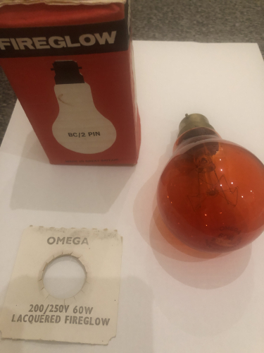 Omega Fireglow
BC-B22, Great Britain, 200/250 Volt
