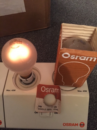 Osram 15 Watt Pearl GLS
Single Coil, 240 Volts, England, Code = 81SH
