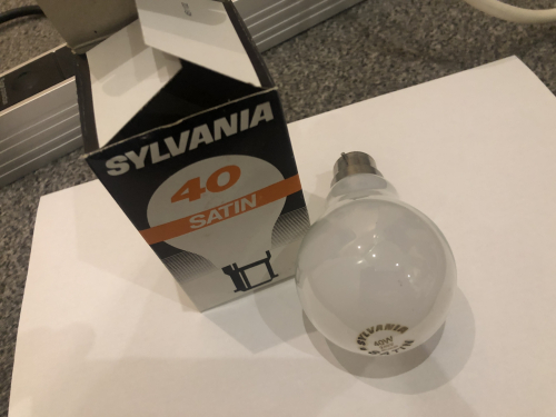 Sylvania 40 Watt Satin GLS
Made in Belgium
