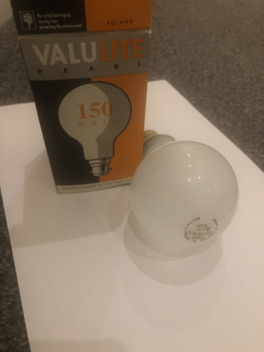 Valulite 150 Watt GLS
Pearl, 240 Volt, BC-B22, Poland

