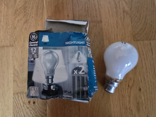 GE Nightlight bulbs 
From the car boot sale last Saturday 
