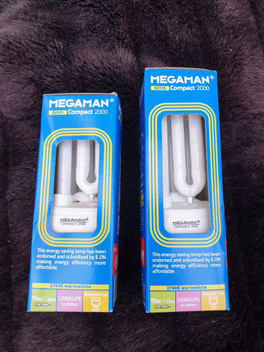 Megaman Compact 2000
Both in 11w and 15W
