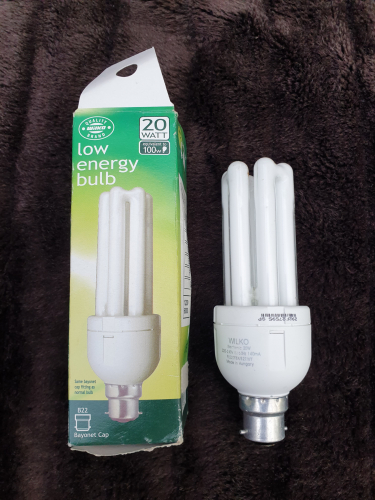 Wilko 20W CFL
From last year car boot sale 

I bought it in response to the closure of Wilko in 2023 
