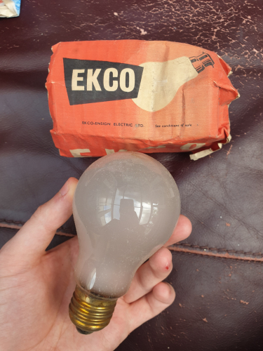 EKCO 50V (low voltage) 40W 
Carboot find this year back in spring 
