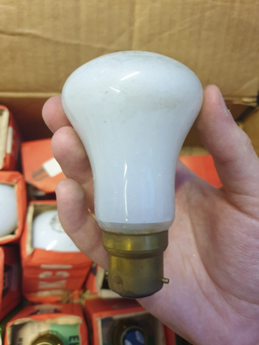 EKCO 60W mushroom bulb 
So apparently I got more than one 60W EKCO mushroom bulbs but only one is in the packaging design that the EKCO Economy 5/8W bulb came in
