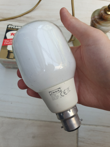 IKEA (Philips) 20W T shaped CFL
At first thought it was a Philips but it is IKEA labelled (still a Philips made product) 
