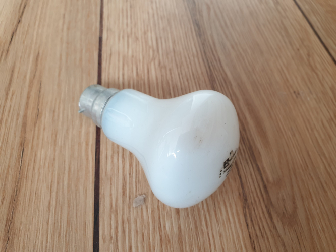 Winfield 100W mushroom bulb 
From car boot sale yesterday 
