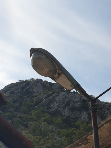 Unknown lantern at restaurant 
Saw this located in Orahovac, Montenegro 

The resturant is called Verunda 
