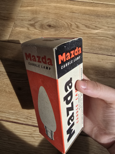 Mazda packaging 
Inside was another Ismay branded vintage candle bulb 
