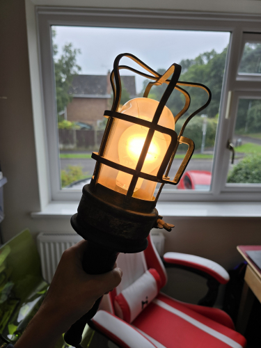 ACE branded torchlight 
With the cage on 
