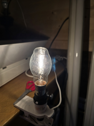 Philips HalogenA 60W bulb lit up
This has got to be my most favourite halogen bulbs 
