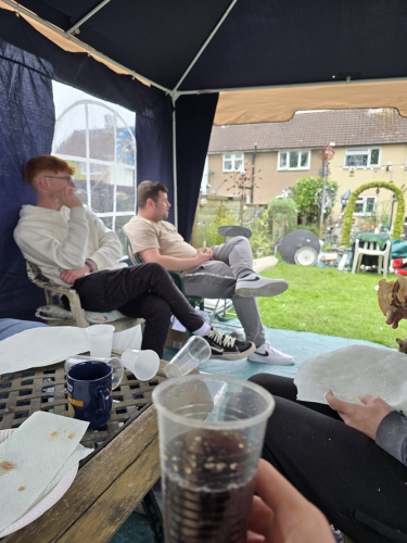 Chillaxing 
Treasure these moments
