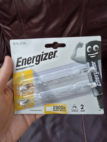 Energizer 230W halogen linear lamps
Bought this in late 2024 - that reminds me I need to properly stock up on these to keep my mum's halogen uplighter going - not using the LED substitute linear lamps cos they'll nowhere near achieve the light quality that she needs 
