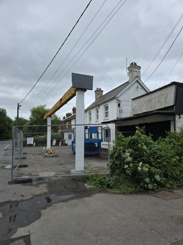 The Forge garage as of May 2025
IDK why they decided to remove the canopy all of a sudden!!!! 
