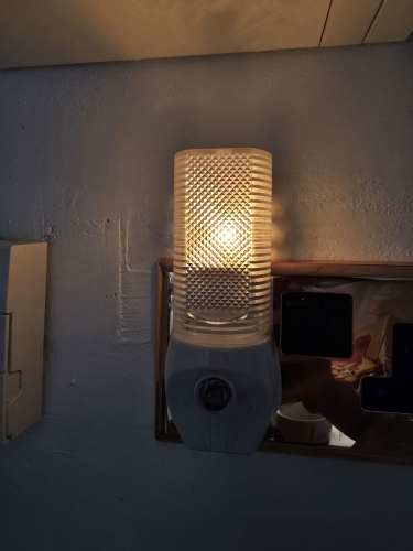 Eurosonic 7w nightlight lit up
Here it is lit up 
