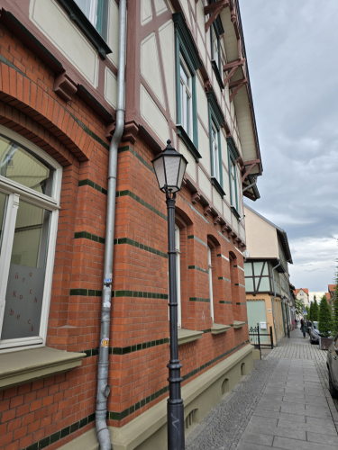 Heritage style posttop streetlights in Wernigerode town
Old style streetlighting at Wernigerode town 
