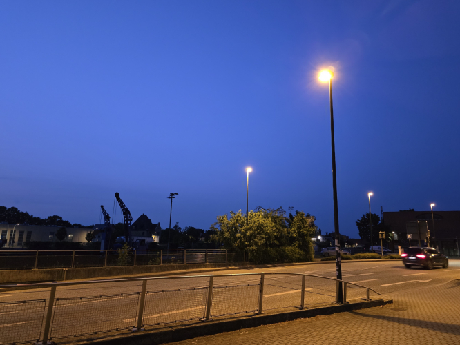 Altom hotel window view of the SON-T streetlights 
The sort of glow I miss back in the UK
