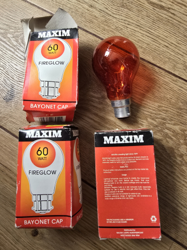 Maxim 60w fireglow GLS 
Got these today 
