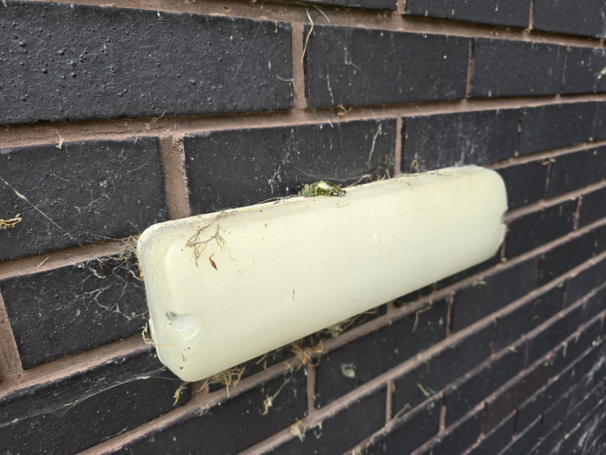 Thorn Escort 2x 8W fluorescent fixture 
Another pic of the same fixture at different angle
